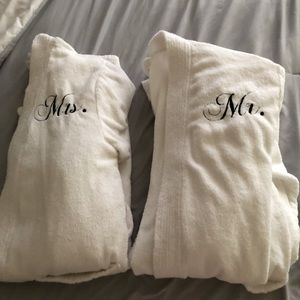 Matching Bridal Mr. & Mrs. Terrycloth Robes